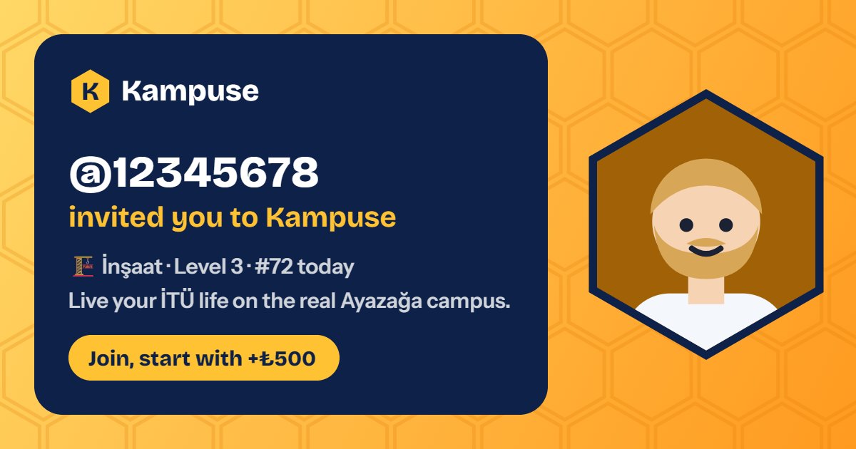 @12345678 · Kampuse