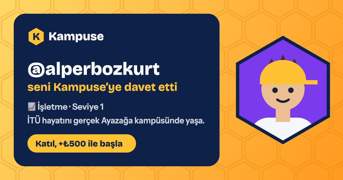 @alperbozkurt · Kampuse