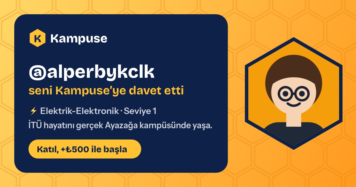 @alperbykclk · Kampuse