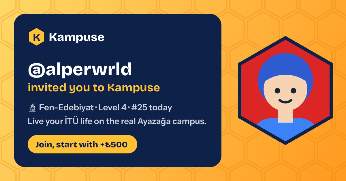 @alperwrld · Kampuse