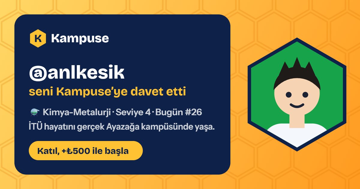 @anlkesik · Kampuse