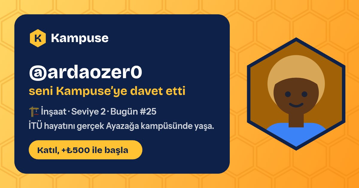 @ardaozer0 · Kampuse