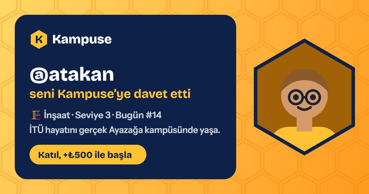 @atakan · Kampuse