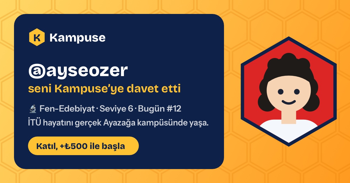 @ayseozer · Kampuse
