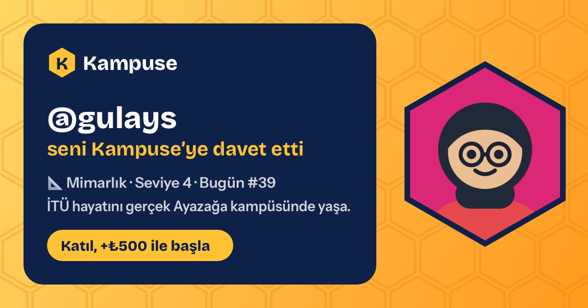 @aysgul · Kampuse