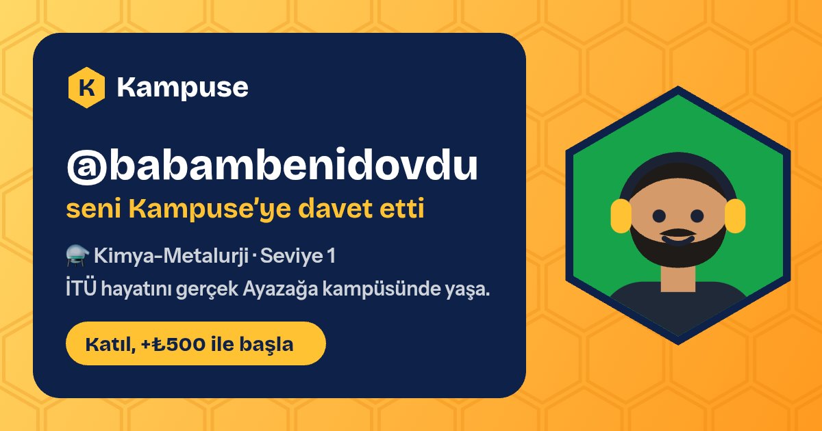 @babambenidovdu · Kampuse