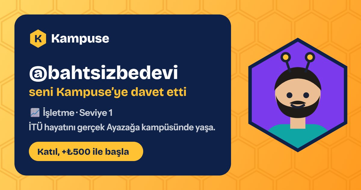 @bahtsizbedevi · Kampuse