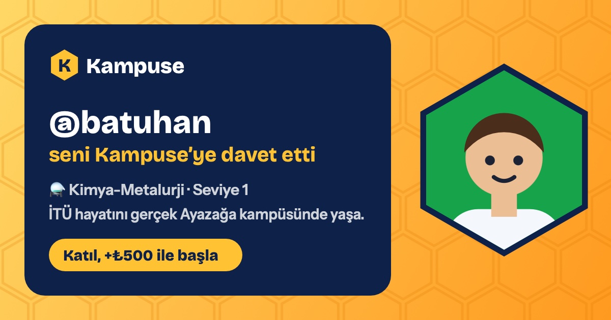 @batuhan · Kampuse