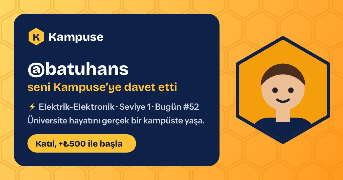 @batuhans · Kampuse