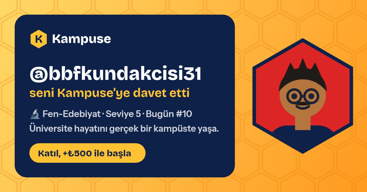 @bbfkundakcisi31 · Kampuse