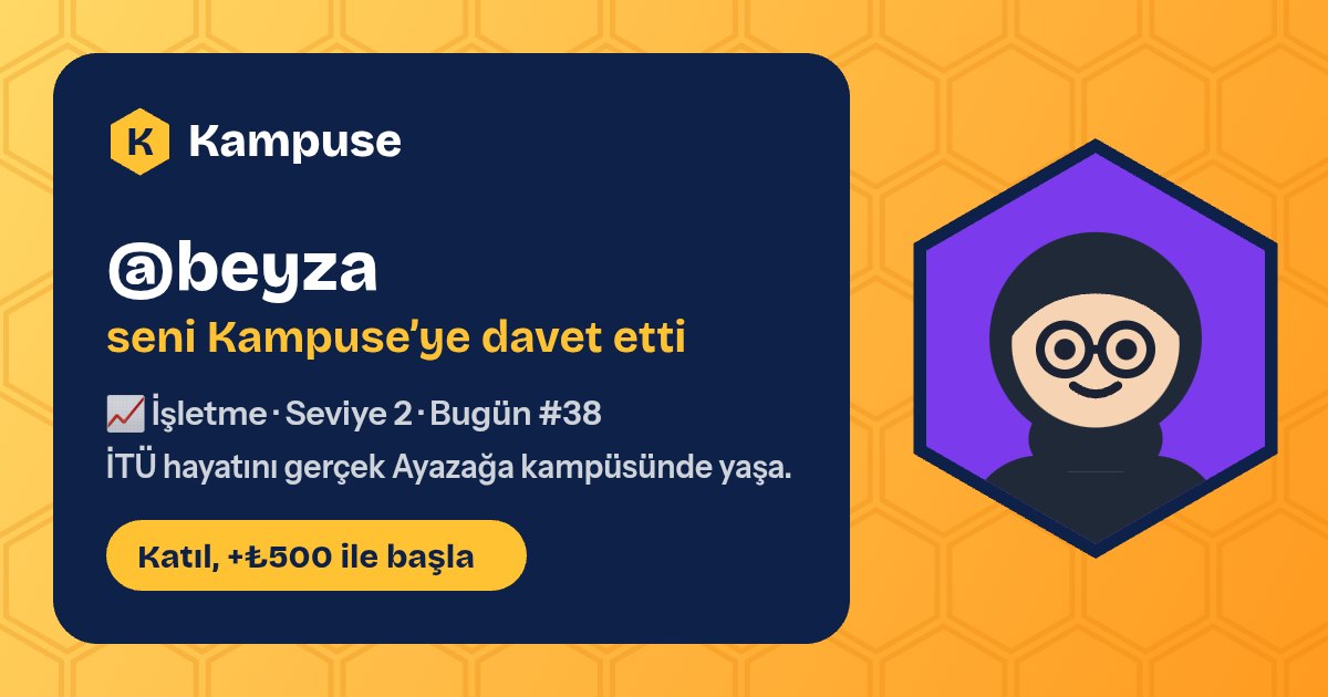 @beyza · Kampuse