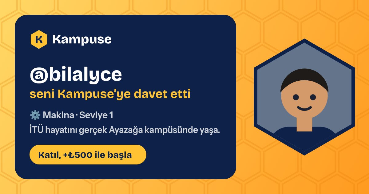 @bilalyce · Kampuse