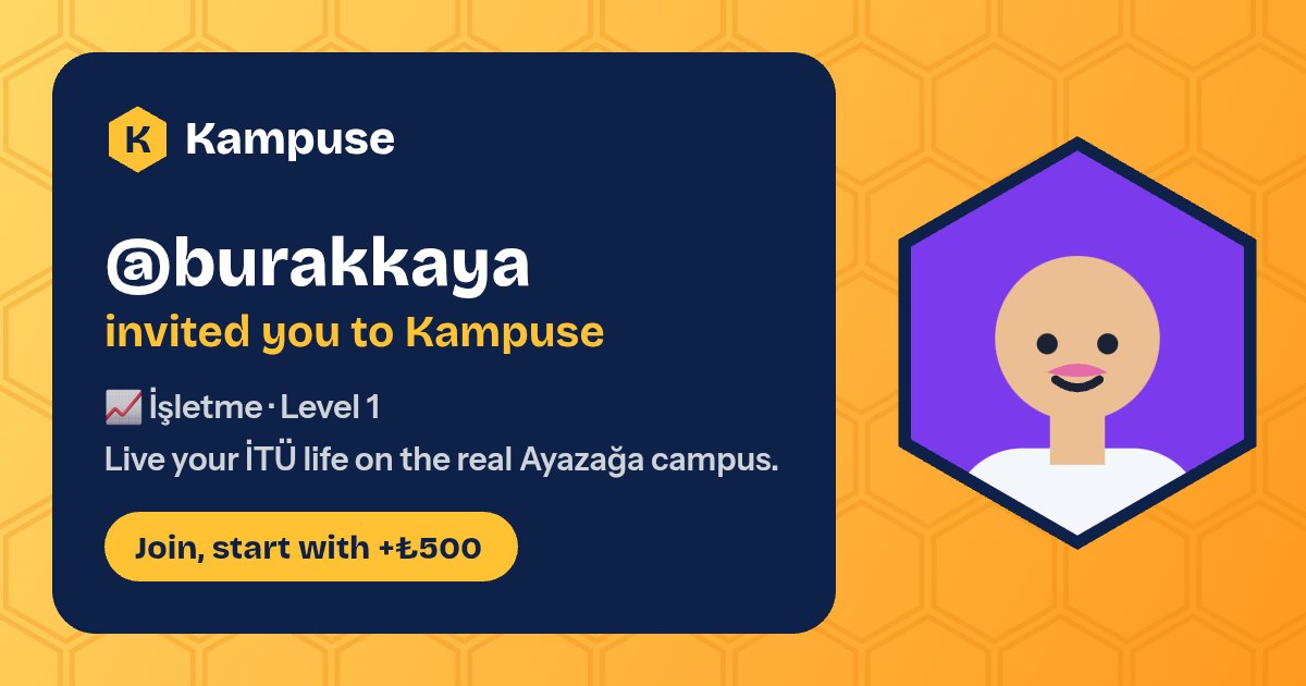 @burakkaya · Kampuse