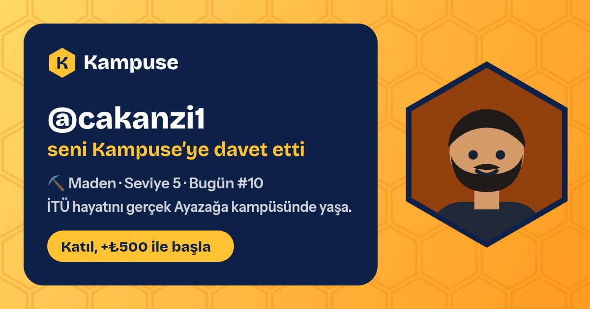 @cakanzi1 · Kampuse