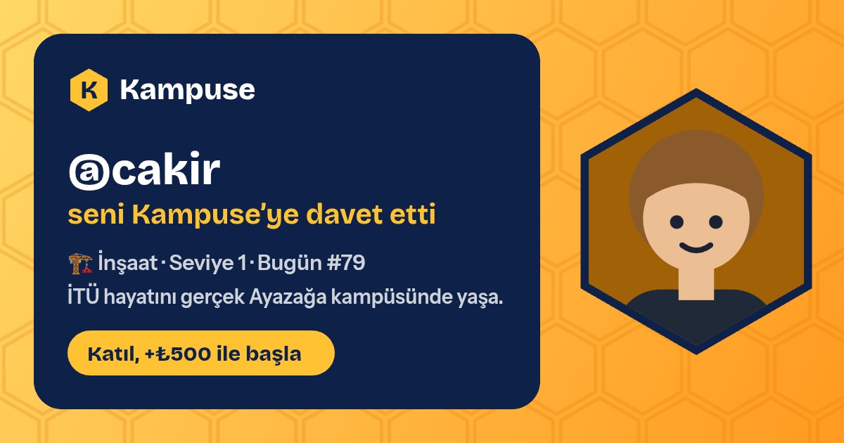 @cakir · Kampuse