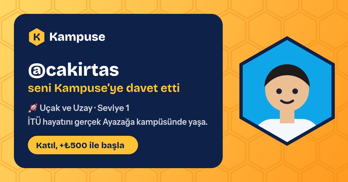 @cakirtas · Kampuse
