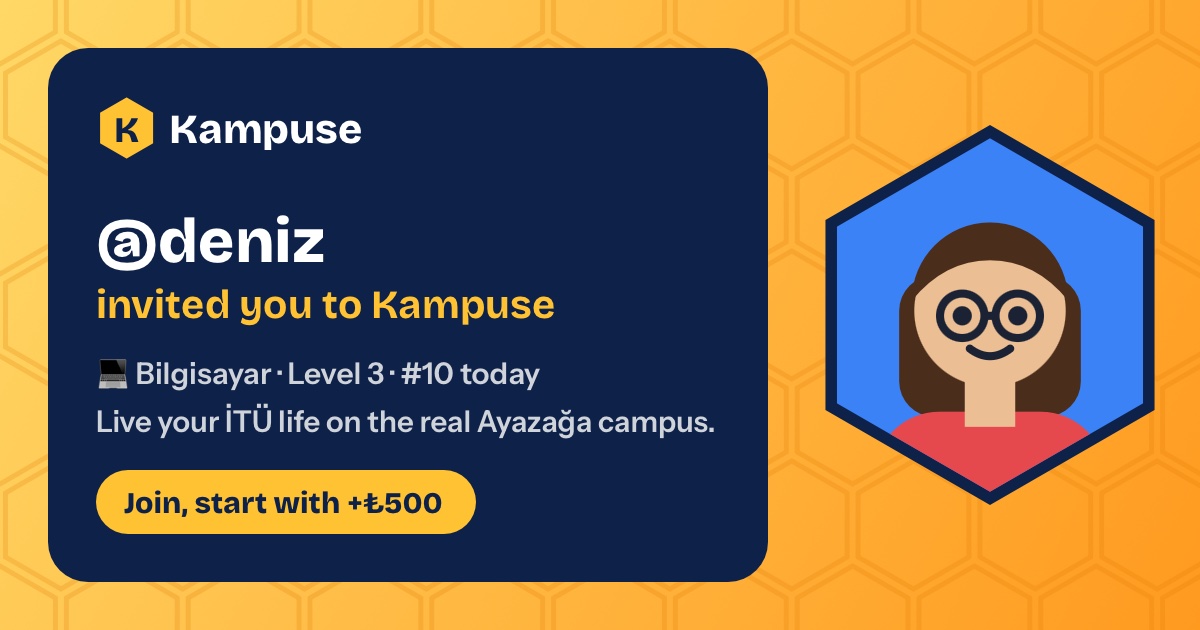 @deniz · Kampuse