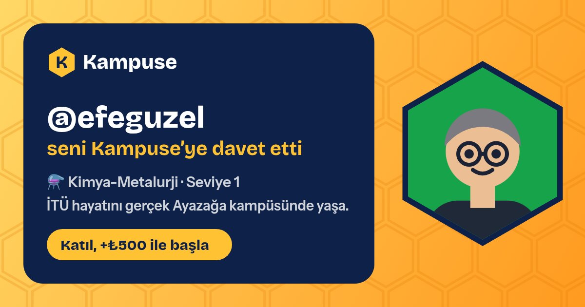 @efeguzel · Kampuse