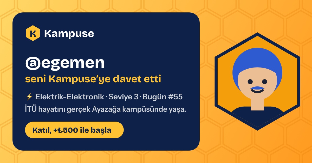 @egemen · Kampuse