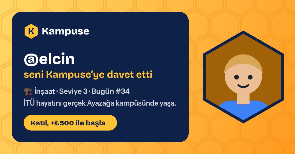 @elcin · Kampuse