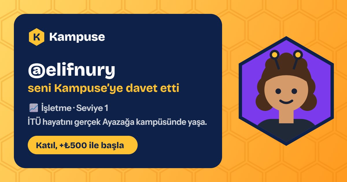 @elifnury · Kampuse