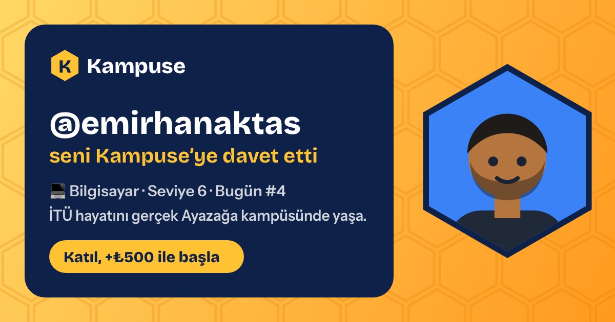 @emirhanaktas · Kampuse