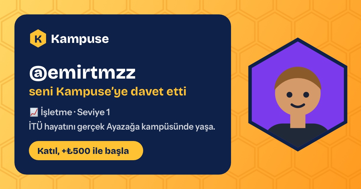 @emirtmzz · Kampuse