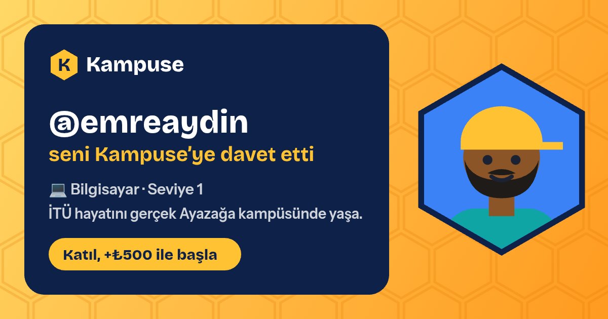 @emreaydin · Kampuse