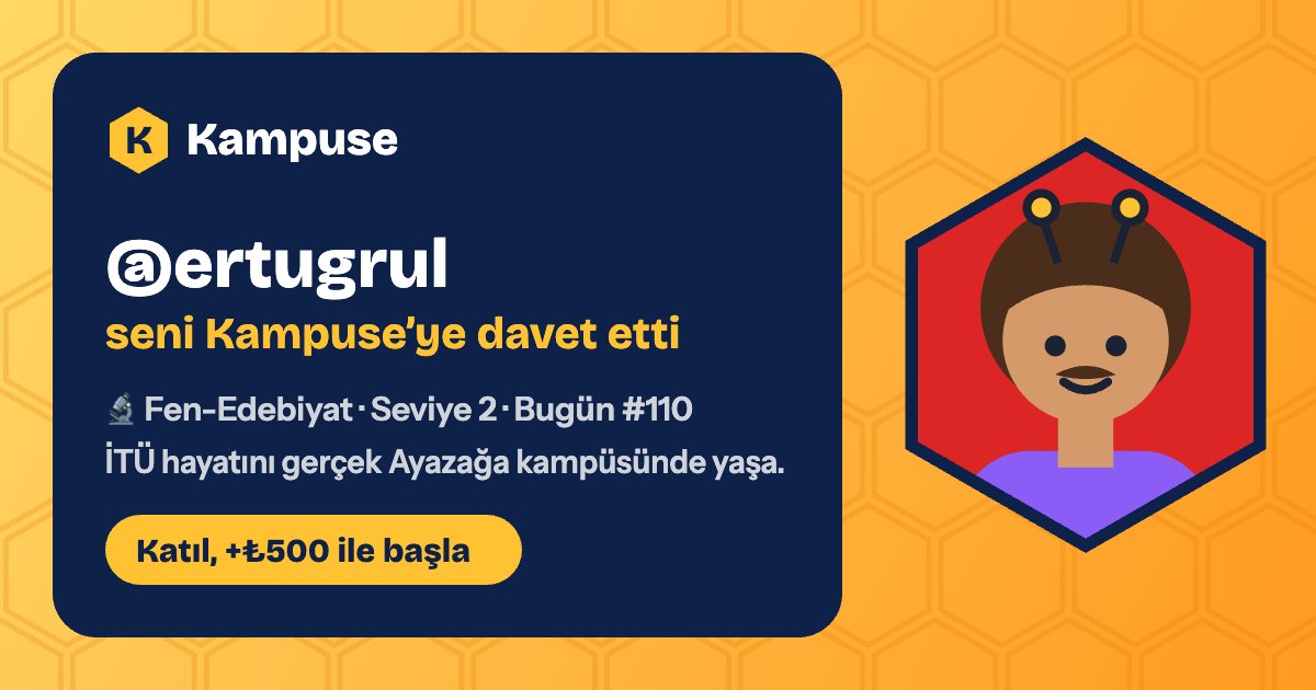 @ertugrul · Kampuse