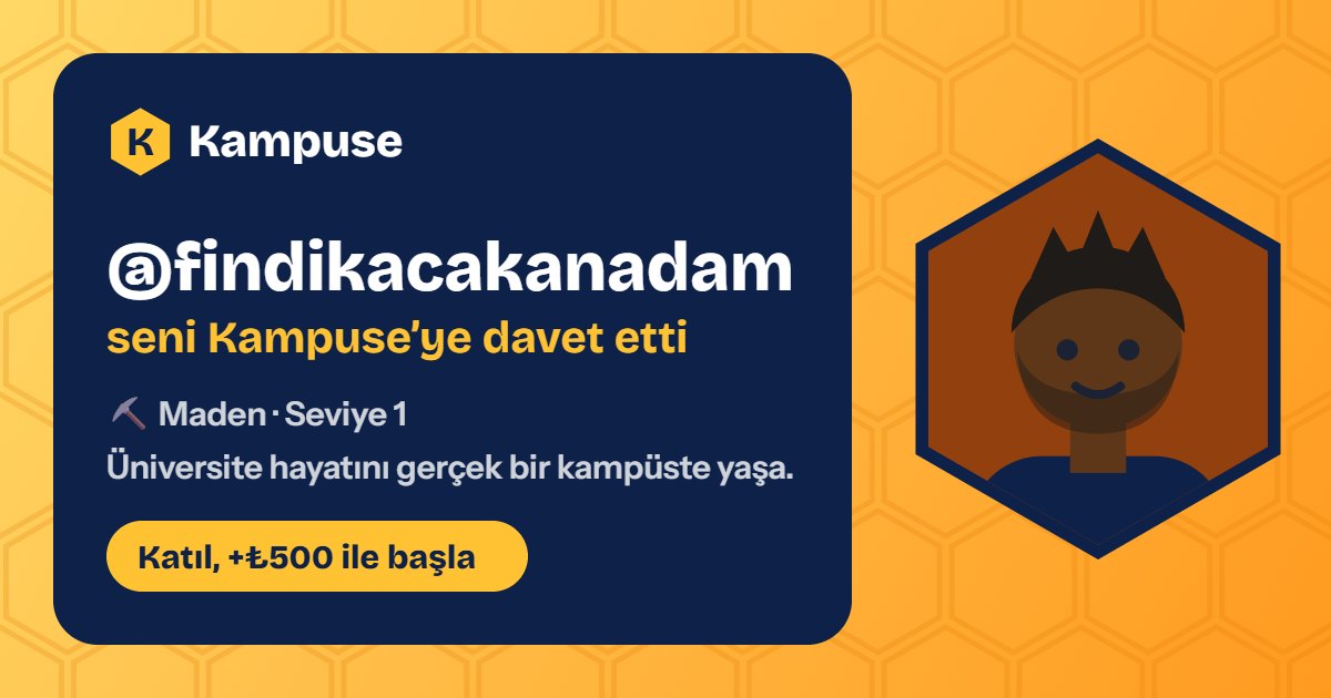 @findikacakanadam · Kampuse