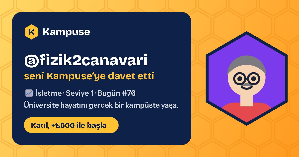 @fizik2canavari · Kampuse