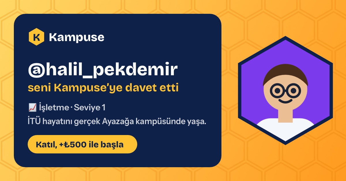 @halil_pekdemir · Kampuse