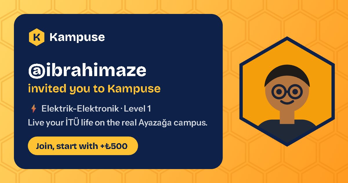 @ibrahimaze · Kampuse