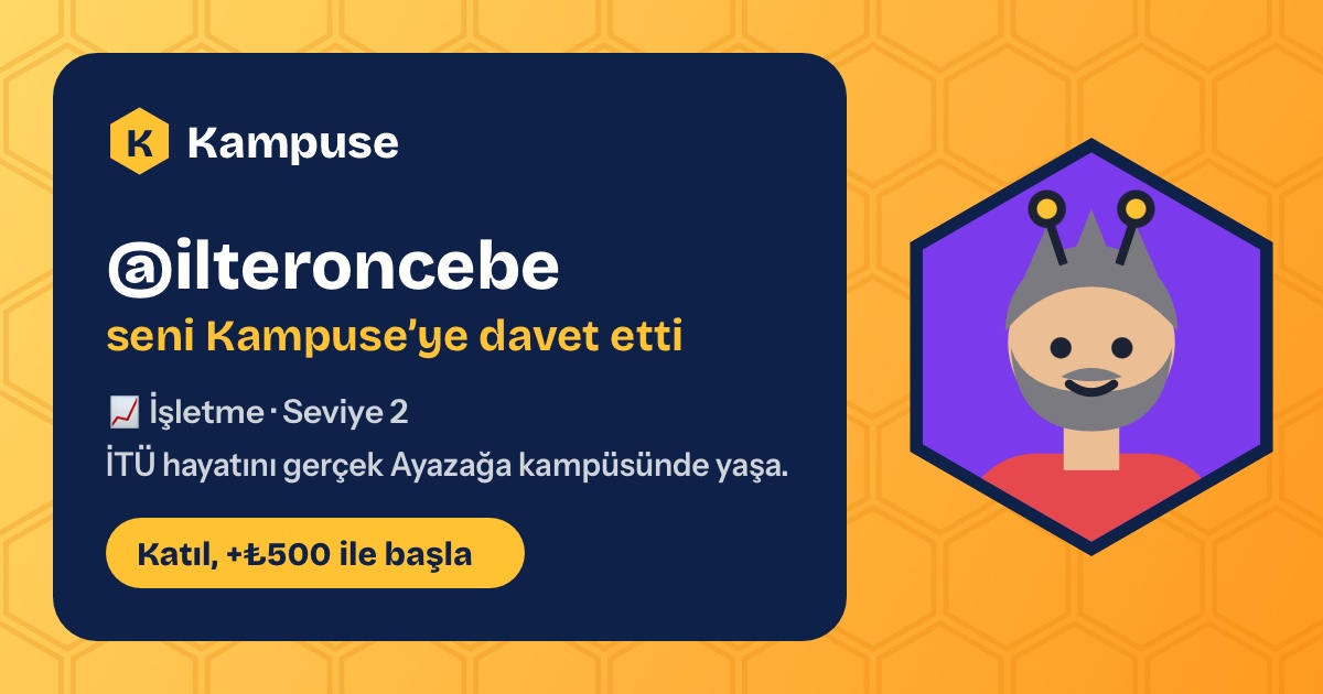 @ilteroncebe · Kampuse