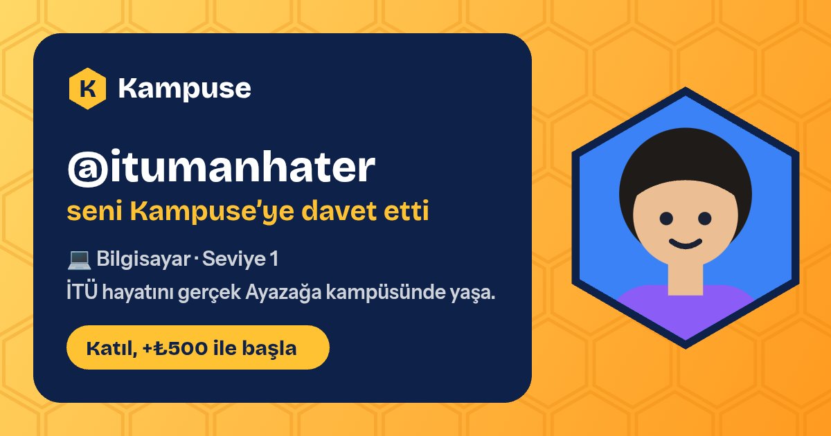 @itumanhater · Kampuse