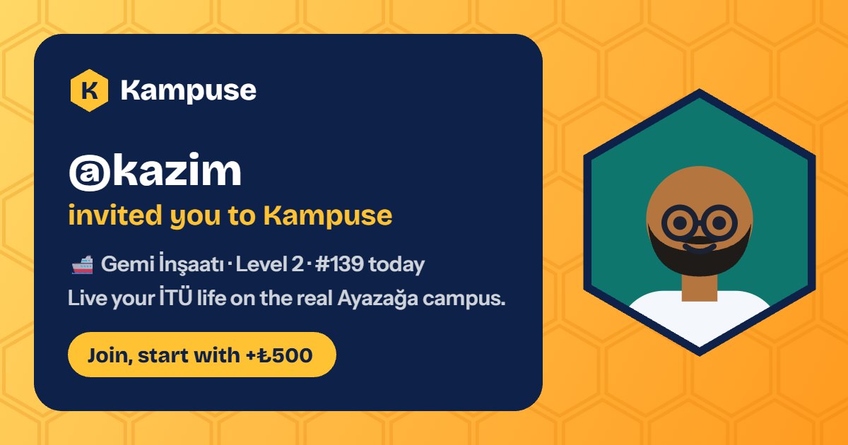 @kazim · Kampuse