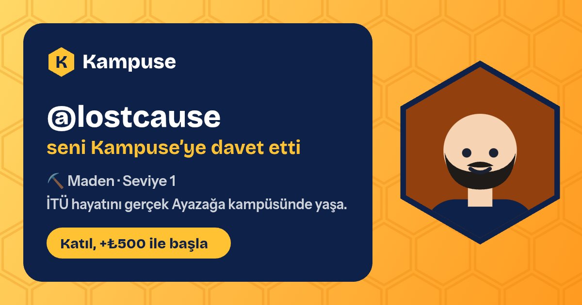@lostcause · Kampuse