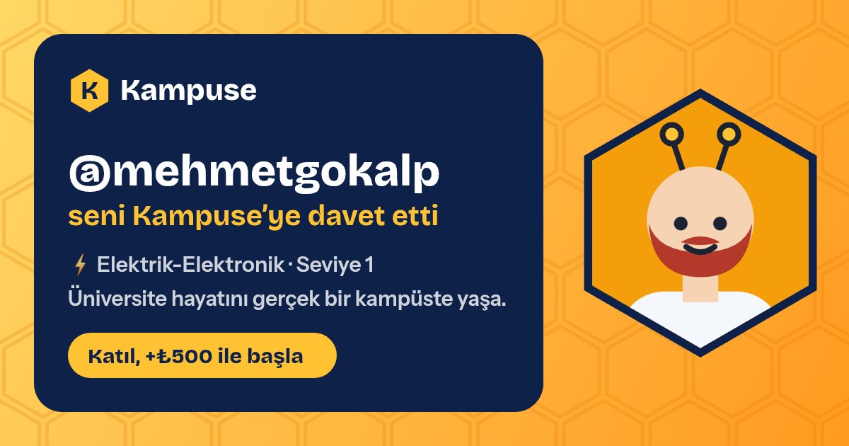 @mehmetgokalp · Kampuse