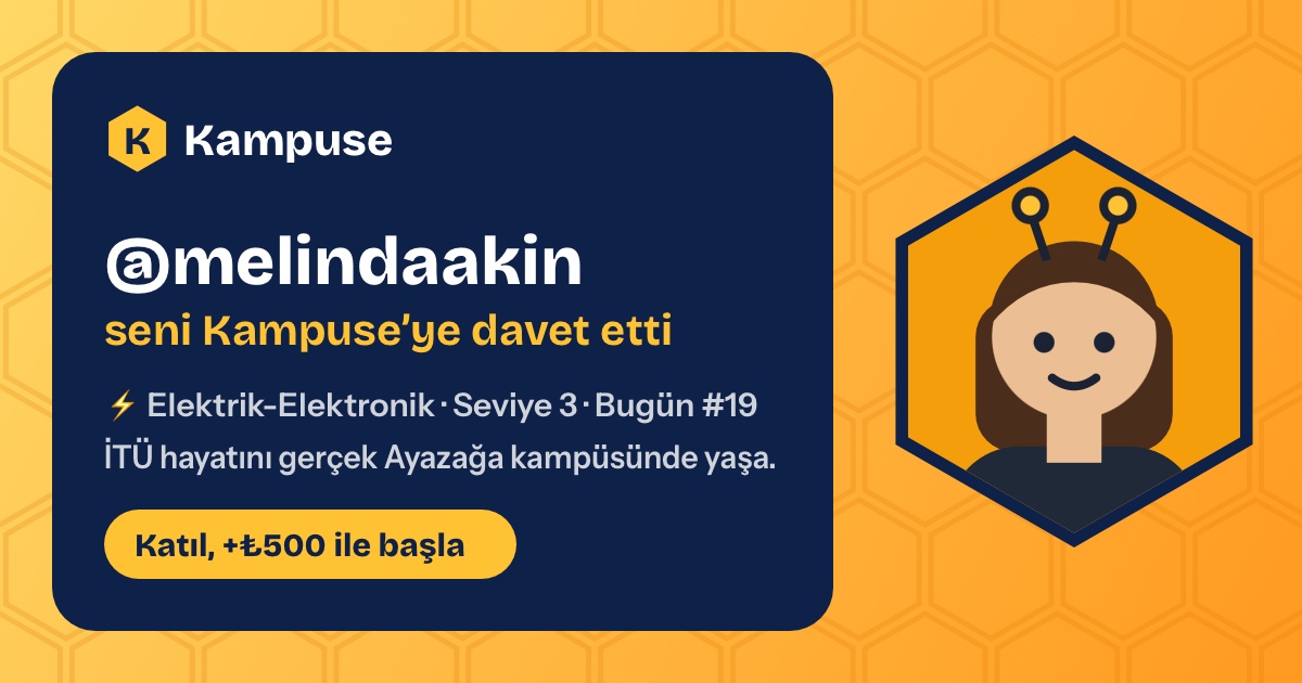 @melindaakin · Kampuse