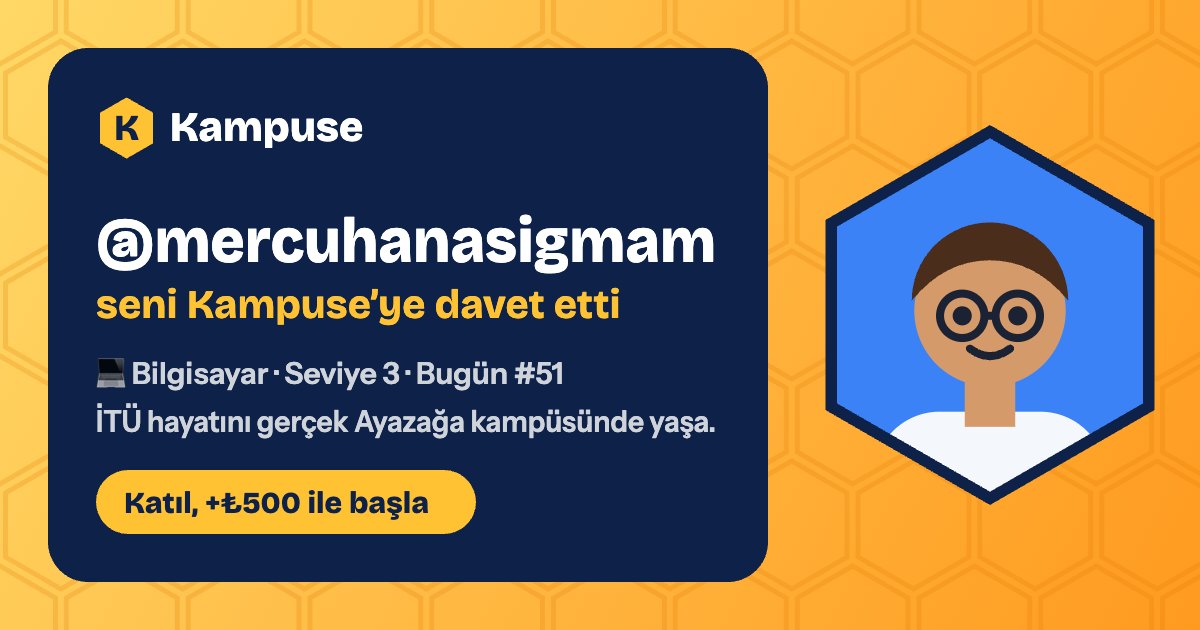 @mercuhanasigmam · Kampuse