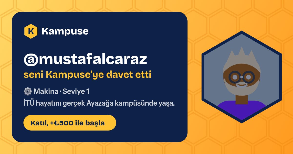@mustafalcaraz · Kampuse