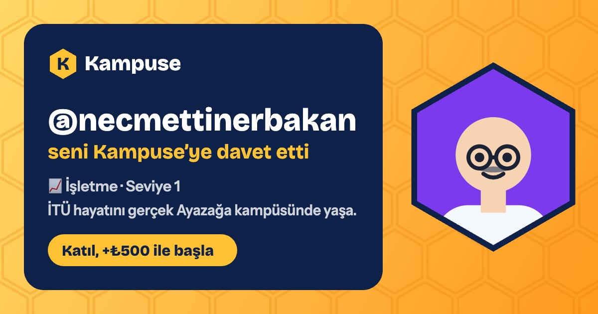 @necmettinerbakan · Kampuse