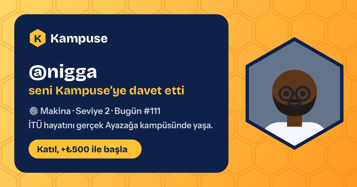 @nigga · Kampuse