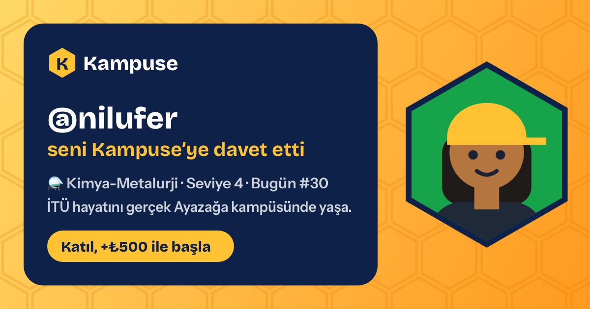 @nilufer · Kampuse
