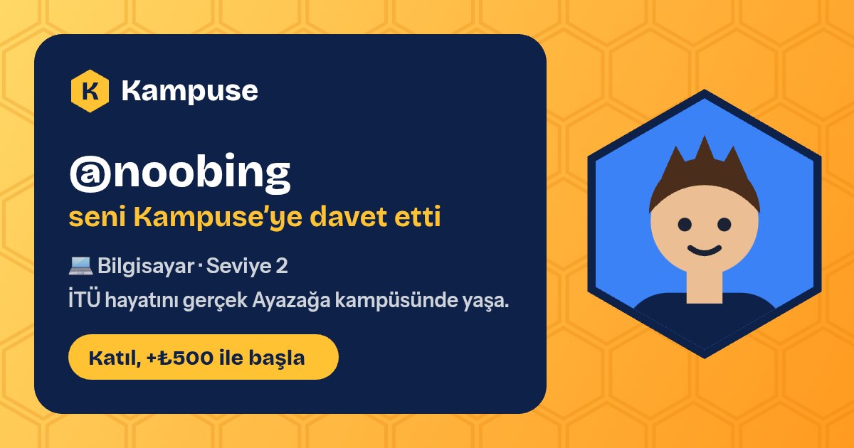 @noobing · Kampuse