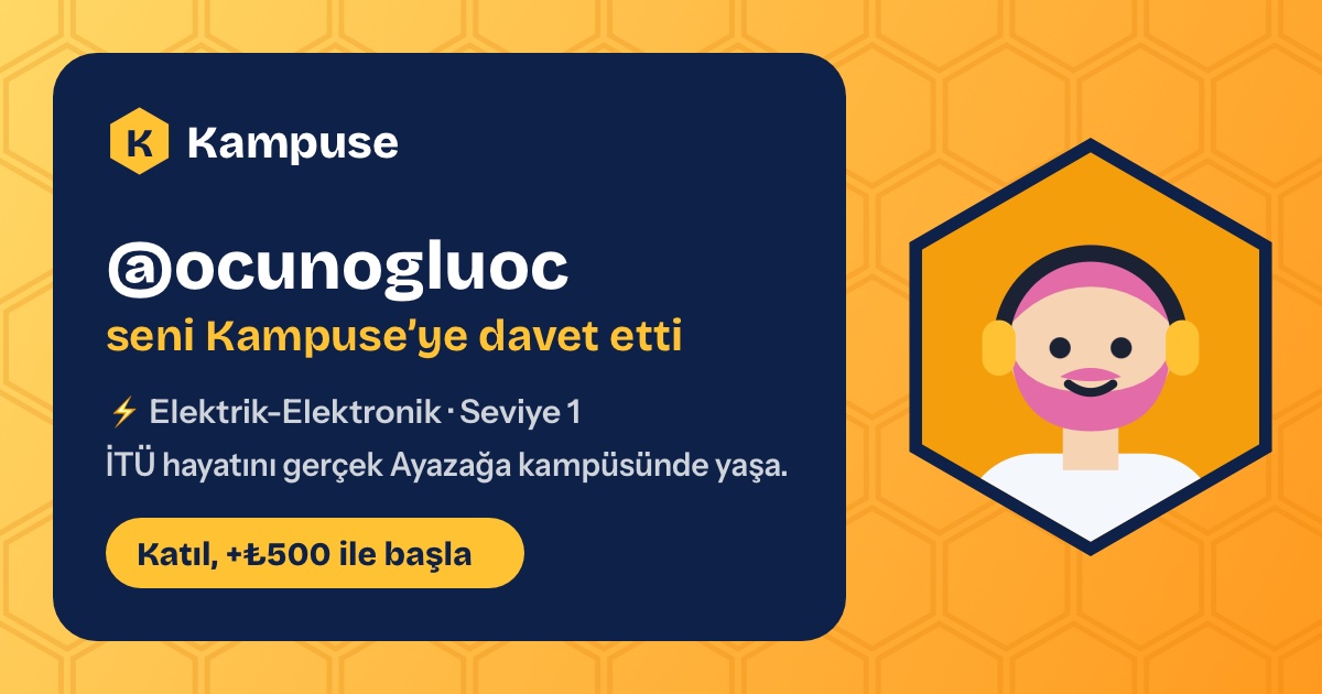 @ocunogluoc · Kampuse