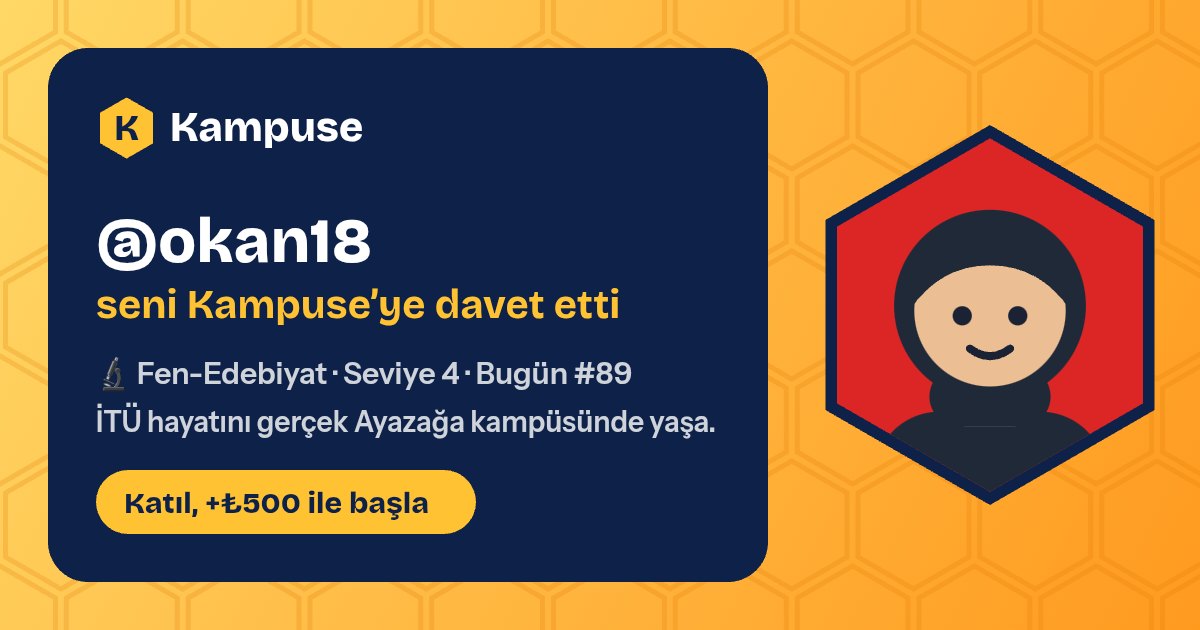 @okan18 · Kampuse