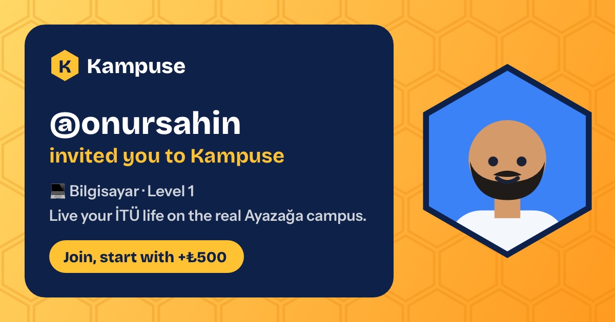 @onursahin · Kampuse