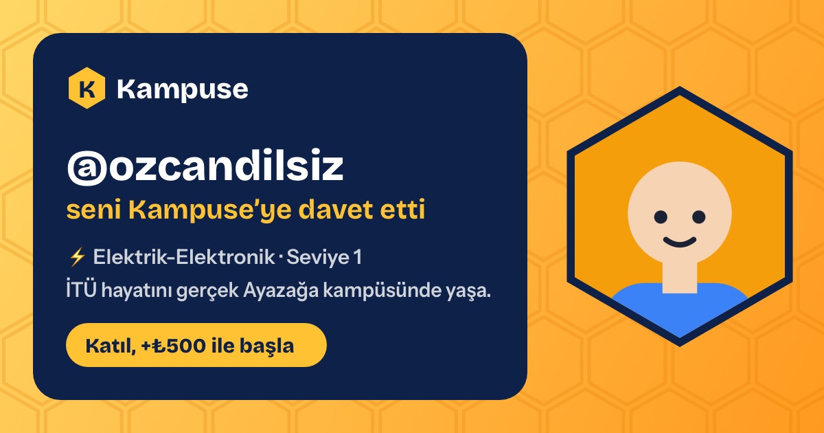 @ozcandilsiz · Kampuse