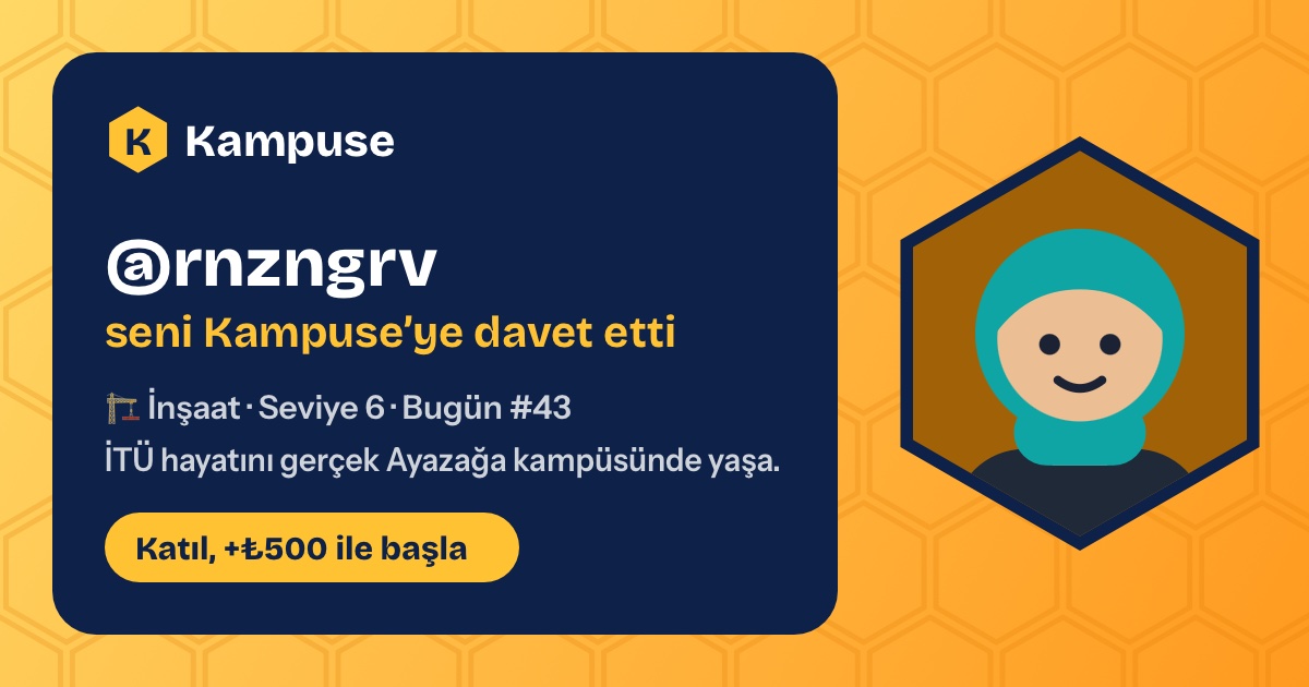 @rnzngrv · Kampuse
